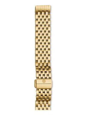 NEW MICHELE Watch bracelet 16mm Deco II 7-Link Mid-Size Gold Bracelet